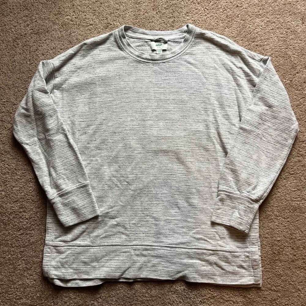 Aerie Grey Marled Light Weight Pullover Sweater Size XS